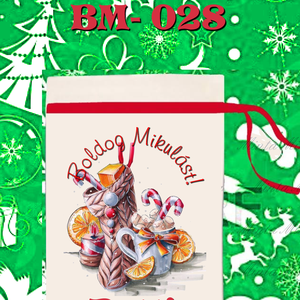 Egyedi,névre szóló Mikulás zsák  - karácsony - mikulás - mikulás zsák - Meska.hu