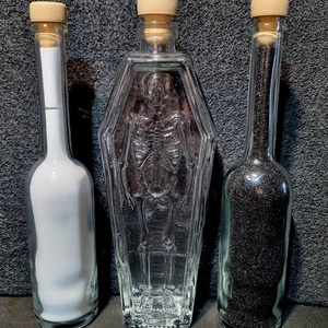 Homoköntő szett -homokkal, Esküvő, Emlék & Ajándék, Nászajándék, Ceremónia szett, Gravírozás, pirográfia, MESKA