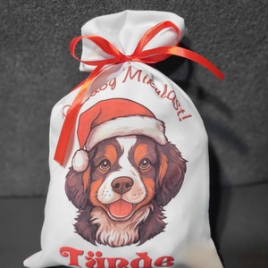 Egyedi,névre szóló Mikulás Grinch mintával - karácsony - mikulás - mikulás zsák - Meska.hu