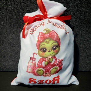 Egyedi,névre szóló Mikulás zsák  - karácsony - mikulás - mikulás zsák - Meska.hu