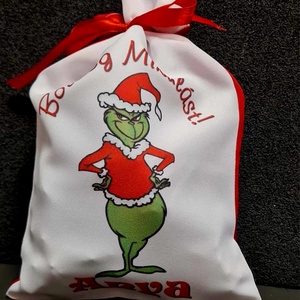 Egyedi,névre szóló Mikulás zsák  - karácsony - mikulás - mikulás zsák - Meska.hu