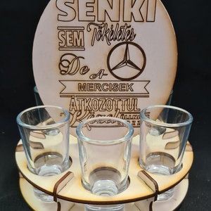 Egyedi pálinkás pohártartó   - otthon & életmód - konyhafelszerelés, tálalás - tálalás - pálinkás poharak, szettek - Meska.hu