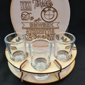 Egyedi pálinkás pohártartó   - otthon & életmód - konyhafelszerelés, tálalás - tálalás - pálinkás poharak, szettek - Meska.hu