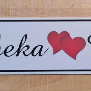 Esküvői autóra egyedi rendszámtábla, Esküvő, Dekoráció, Tábla & Jelzés, Decoupage, transzfer és szalvétatechnika, MESKA