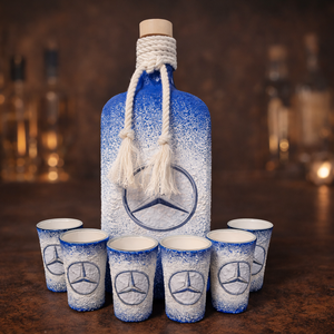 Mercedes -  pálinkás üveg szett - Meska.hu