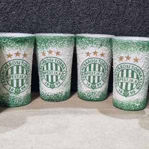 Fradi pálinkás pohár szett  - otthon & életmód - konyhafelszerelés, tálalás - tálalás - pálinkás poharak, szettek - Meska.hu