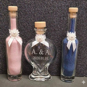 Díszes homoköntő szett -homokkal - esküvő - emlék & ajándék - nászajándék - ceremónia szett - Meska.hu