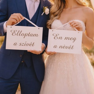 Esküvői vicces tábla fotózáshoz, fotósarokhoz - esküvő - dekoráció - tábla & jelzés - Meska.hu