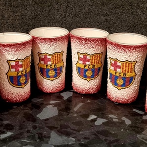 Barca pálinkás pohár szett  - Meska.hu