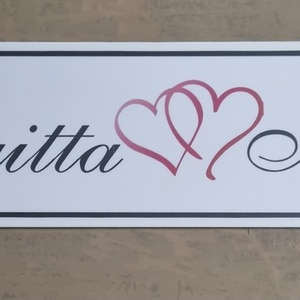 Esküvői autóra egyedi rendszámtábla - Meska.hu