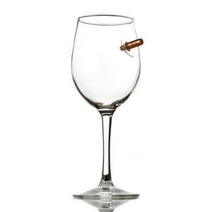 Wine Glass WITH A SHOT - BOROS POHÁR EGY LÖVÉSSEL - G-SHOT, Otthon & Lakás, Konyhafelszerelés, tálalás, Tálalás, Pohár, Üvegművészet, MESKA