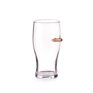 Beer with a Shot -  Fél literes sörös pohár - G-Shot, Otthon & Lakás, Konyhafelszerelés, tálalás, Tálalás, Sörös pohár és korsó, Üvegművészet, Meska