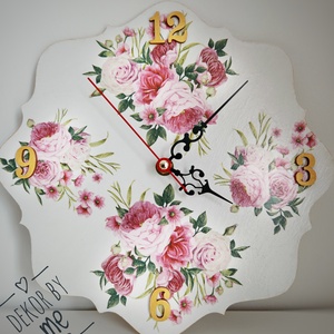 Falióra, Otthon & Életmód, Dekoráció, Fali és függő dekoráció, Falióra & óra, Decoupage, transzfer és szalvétatechnika, Mindenmás, MESKA