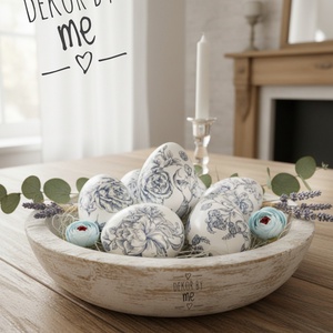 Porcelán hatású húsvéti tojás dekoráció dísz - ünnepi díszek, dekorációk - húsvéti díszek és dekorációk - húsvéti tojás, hímestojás - Meska.hu