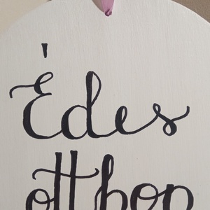 Édes otthon - levendulás ajtótábla - otthon & életmód - dekoráció - ajtó- és ablak dekoráció - ajtótábla - Meska.hu