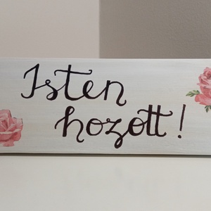 Isten hozott ajtódísz (szimpla) - Meska.hu