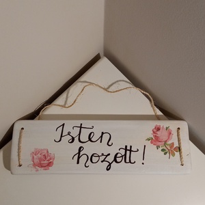 Isten hozott ajtódísz (szimpla) - otthon & életmód - dekoráció - ajtó- és ablak dekoráció - ajtódísz & kopogtató - Meska.hu