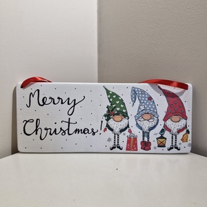 Karácsonyi manós ajtódísz, Otthon & Életmód, Dekoráció, Ajtó- és ablak dekoráció, Ajtódísz & Kopogtató, Decoupage, transzfer és szalvétatechnika, MESKA