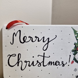 Karácsonyi manós ajtódísz - otthon & életmód - dekoráció - ajtó- és ablak dekoráció - ajtódísz & kopogtató - Meska.hu