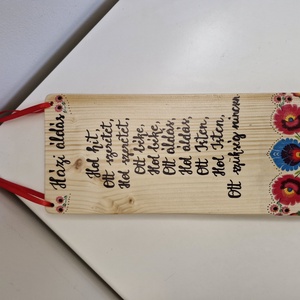 Házi áldás natúr ajtódísz  - otthon & életmód - dekoráció - ajtó- és ablak dekoráció - ajtódísz & kopogtató - Meska.hu