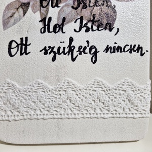 Házi áldás fehér ajtódísz  - otthon & életmód - dekoráció - ajtó- és ablak dekoráció - ajtódísz & kopogtató - Meska.hu