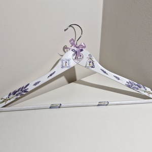 Levendulás vállfa - esküvő - ruha - vállfa - Meska.hu