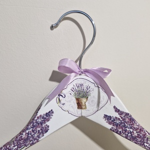 Levendulás vállfa - esküvő - ruha - vállfa - Meska.hu