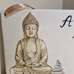 Buddha falidísz - otthon & életmód - dekoráció - fali és függő dekoráció - falra akasztható dekor - Meska.hu