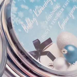 Személyre Szabható Karácsonyi Hűtőmágnes  Egyedi Felirattal, Kollégáknak vagy Vendégeknek - karácsony - karácsonyi lakásdekoráció - karácsonyi lakásdíszek - Meska.hu