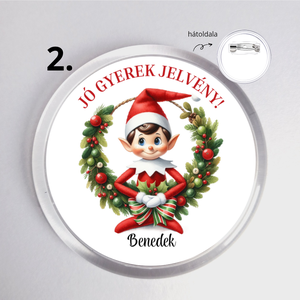 Mikulás jelvény  Jó gyerek kitűző névre szóló ajándék gyerekeknek  - karácsony - mikulás - mikulás ajándékok - Meska.hu Mikulás jelvény  Jó gyerek kitűző névre szóló ajándék gyerekeknek  - karácsony - mikulás - mikulás ajándékok - Meska.hu