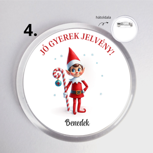 Mikulás jelvény  Jó gyerek kitűző névre szóló ajándék gyerekeknek  - karácsony - mikulás - mikulás ajándékok - Meska.hu Mikulás jelvény  Jó gyerek kitűző névre szóló ajándék gyerekeknek  - karácsony - mikulás - mikulás ajándékok - Meska.hu