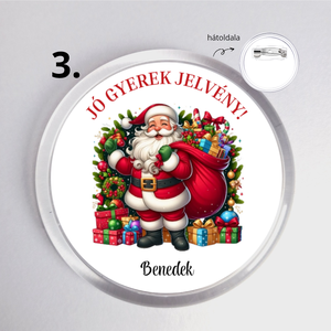Mikulás jelvény  Jó gyerek kitűző névre szóló ajándék gyerekeknek  - karácsony - mikulás - mikulás ajándékok - Meska.hu Mikulás jelvény  Jó gyerek kitűző névre szóló ajándék gyerekeknek  - karácsony - mikulás - mikulás ajándékok - Meska.hu