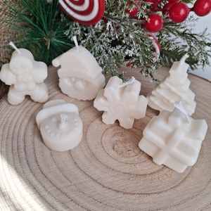 Karácsonyi Mini Illatgyertya csomag Szójaviaszból - Meska.hu