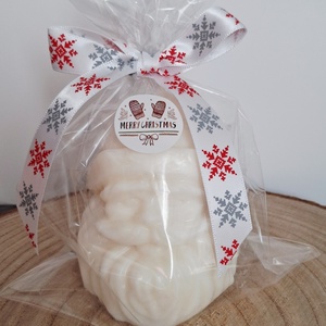 Karácsonyi gyertya (Mikulás) - karácsony - karácsonyi lakásdekoráció - karácsonyi illatgyertya, mécses - Meska.hu