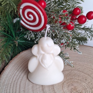 Karácsonyi Mini Illatgyertya Szójaviaszból-Angyalka - Meska.hu