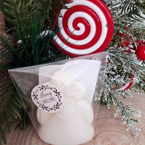 Karácsonyi Mini Illatgyertya Szójaviaszból-Angyalka - karácsony - karácsonyi lakásdekoráció - karácsonyi illatgyertya, mécses - Meska.hu