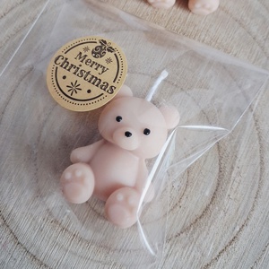 Karácsonyi Illatgyertya, mini maci - Meska.hu