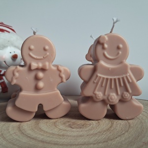 Karácsonyi Mézeskalács Illatgyertya Szójaviaszból - karácsony - karácsonyi lakásdekoráció - karácsonyi illatgyertya, mécses - Meska.hu