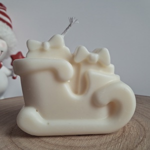 Karácsonyi Szánkó Illatgyertya Szójaviaszból - karácsony - karácsonyi lakásdekoráció - karácsonyi illatgyertya, mécses - Meska.hu