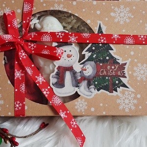 Kézműves karácsonyi gyertyacsomag � Illatos Szójaviasz Gyertyák Díszdobozban - karácsony - karácsonyi lakásdekoráció - karácsonyi illatgyertya, mécses - Meska.hu