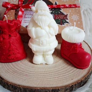 Kézműves karácsonyi gyertyacsomag � Illatos Szójaviasz Gyertyák Díszdobozban - karácsony - karácsonyi lakásdekoráció - karácsonyi illatgyertya, mécses - Meska.hu