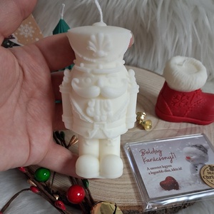 Karácsonyi díszdobozos gyertya � kézműves, illatos, dekoratív ajándék - karácsony - karácsonyi lakásdekoráció - karácsonyi illatgyertya, mécses - Meska.hu