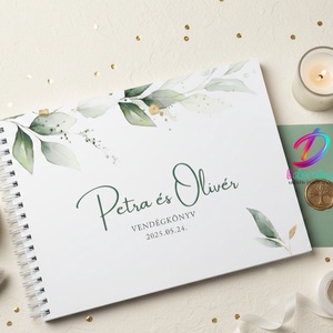 Esküvői vendégkönyv, Esküvő, Emlék & Ajándék, Vendégkönyv, Fotó, grafika, rajz, illusztráció, MESKA