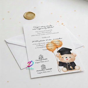 Ballagási meghívó ovisoknak - Meska.hu