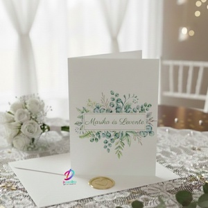 Greenary esküvői meghívó, Esküvő, Meghívó & Kártya, Meghívó, Fotó, grafika, rajz, illusztráció, MESKA