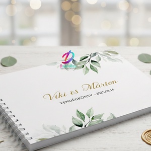 Esküvői vendégkönyv, Esküvő, Emlék & Ajándék, Vendégkönyv, Fotó, grafika, rajz, illusztráció, MESKA