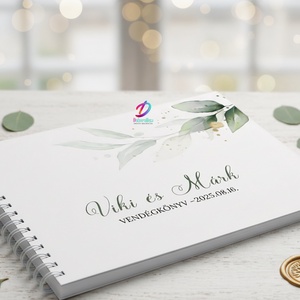 Esküvői vendégkönyv, Esküvő, Emlék & Ajándék, Vendégkönyv, Fotó, grafika, rajz, illusztráció, MESKA