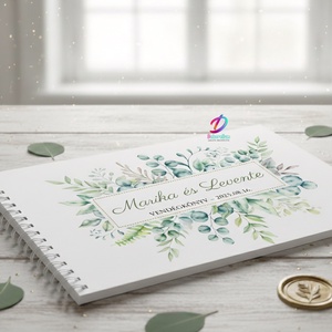 Esküvői vendégkönyv, Esküvő, Emlék & Ajándék, Vendégkönyv, Fotó, grafika, rajz, illusztráció, MESKA