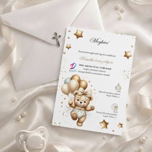 Keresztelési meghívó lányoknak� elegáns, személyre szabott, prémium kivitel, Baba - mama, Keresztelő kellékek, Keresztelő meghívó, Fotó, grafika, rajz, illusztráció, MESKA