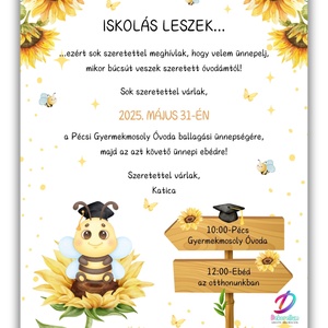 Ovis ballagási meghívó-méhecskés - otthon & életmód - papír, írószer - ajándékozás kellékei - meghívó - Meska.hu